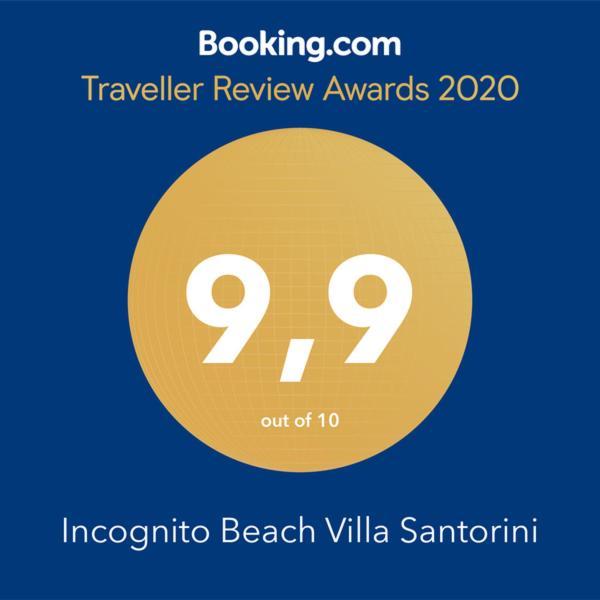 Incognito Beach Villa Santorini Kamári Exteriör bild